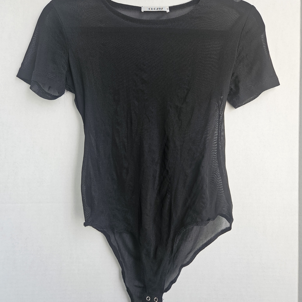 Black Mesh Bodysuit